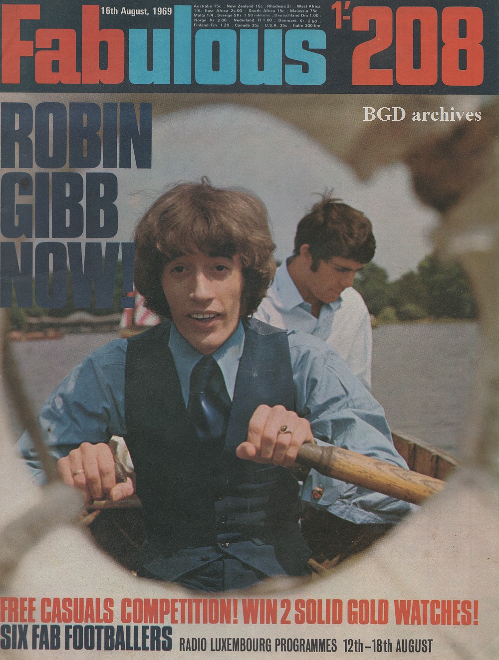 アーカイヴ―1969年8月】「ロビン・ギブの現在」（英誌より） - Bee Gees Days